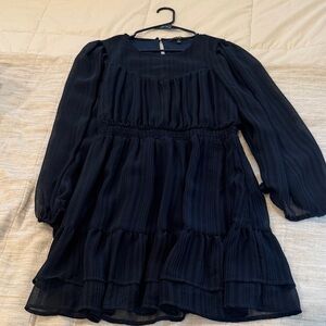Lulu's Navy Blue Mini Dress